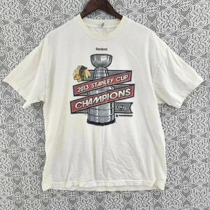 Chicago Blackhawk 2013 Champion Stanley Cup Alstyle  T Shirt Men's XL